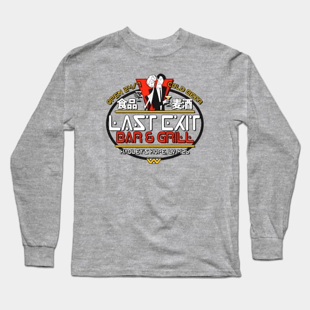 Last Exit Bar & Grill Long Sleeve T-Shirt by JCD666